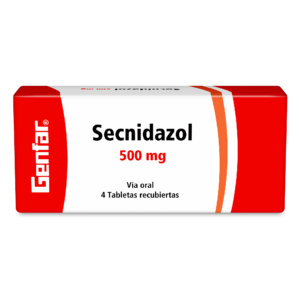 SECNIDAZOL 500 MG 4 TABLETAS GF
