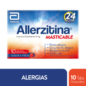 ALLERZITINA MASTICABLE FRESA 10MG 10TBS