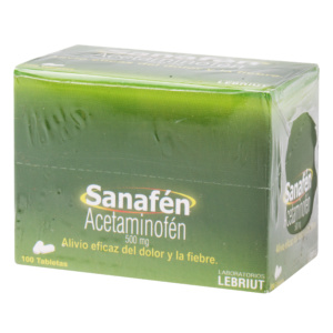 SANAFEN 500 MG 100 TBS LP