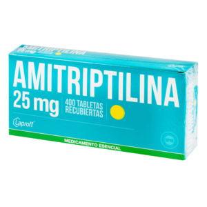 AMITRIPTILINA 25 MG 400 TABLETAS LP