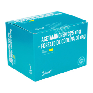 ACETAMINOFEN 325MG+CODEINA 30MG 100 TABS