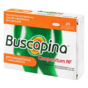 BUSCAPINA NF COMPOSITUM 325/10 MG 20 TBS