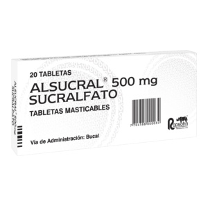ALSUCRAL 500 MG MASTICABLE 20 TBS