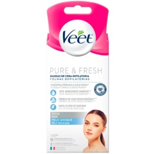 VEET BANDAS FACIAL PIEL SENSIBLE 16 UND
