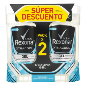 DUO PACK REXONA MEN XTRACOOL GEL 113 GR