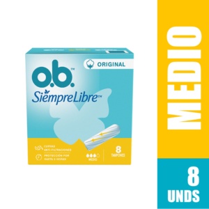 TAMPON OB SIEMPRE LIBRE ORIG MEDIO 8 UND