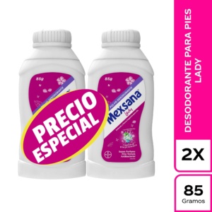 2 TALCO MEXSANA LADY 85 GR P.E