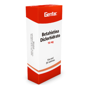 BETAHISTINA 16 MG 20 TABLETAS GF