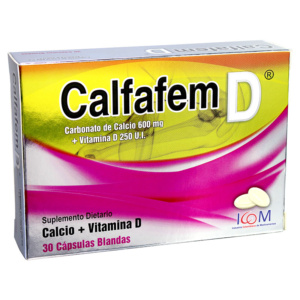 CALFAFEM D 600MG/250UI 30 CAP.BLAN ICOM